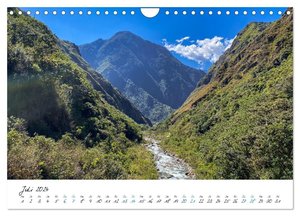 Salkantay Trek - 70 Kilometer zu Fuß nach Machu Picchu (Wandkalender 2024 DIN A4 quer), CALVENDO Monatskalender