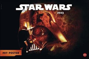 Star Wars Broschur XL 2023. Praktisch und ein absoluter Hingucker: Terminplaner 2023 groß mit den besten Szenen aus Star Wars. Viel Platz für Termine in einem Kalender für Star Wars Fans.