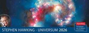 Stephen Hawking Universum Premium-Tischplaner 2026 - Wochenkalender mit 53 Bildern und Zitaten
