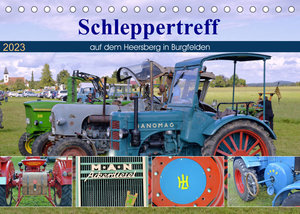 Schleppertreff auf dem Heersberg in Burgfelden (Tischkalender 2023 DIN A5 quer)