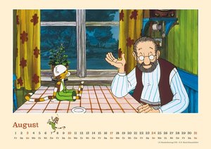 Pettersson & Findus 2025 - Von Sven Nordqvist - Wandkalender für Kinder - Querformat 42 x 29,7 cm