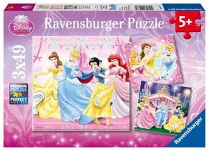 Ravensburger 09277 - Disney Princess: Schneewittchen, 3 x 49 Teile Puzzle