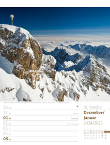 Faszination Alpenwelt - Wochenplaner Kalender 2024