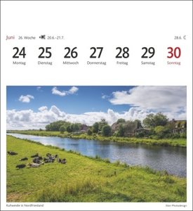 Nordseeküste Sehnsuchtskalender 2024. Reise-Kalender mit 53 hochwertigen Postkarten der schönsten Reiseziele an der Nordsee. Postkartenkalender 2024