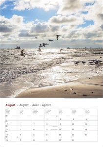 Deutschlands Küsten Kalender 2024. Fotokalender deutscher Strände mit Platz für Notizen. Terminplaner und Blickfang. Naturkalender mit hochwertigen Fotos.