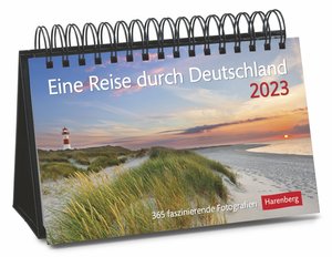 Eine Reise durch Deutschland Premiumkalender 2023. Tages-Tischkalender zum Umklappen, mit faszinierenden Eindrücken aus ganz Deutschland. Hochwertiger Foto-Tischkalender 2023.