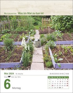 Mein Garten Tagesabreißkalender 2024. Tischkalender für jeden Tag. Tageskalender mit praktischen Garten-Tipps. Garten-Kalender 2024 zum Abreißen