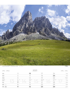 Weltnaturerbe Dolomiten Kalender 2023