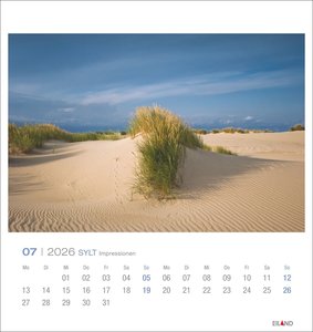 Sylt Impressionen Postkartenkalender 2026