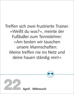Beste Witze Tagesabreißkalender 2026