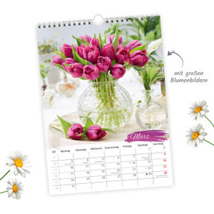 Trötsch Classickalender Blumenkalender 2025