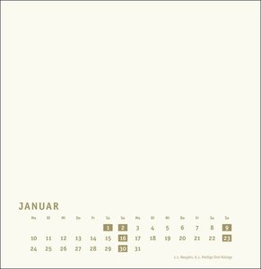 Bastelkalender gold groß 2022