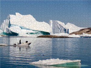 CALVENDO Puzzle Auf dem Heimweg durch den Eisfjord Ilulissat 2000 Teile Puzzle quer