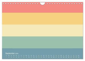 70er Jahre Bastelkalender - DIY Kreativ-Kalender zum Selbstgestalten (Wandkalender 2024 DIN A4 quer), CALVENDO Monatskalender