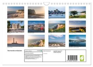 Normandie entdecken (Wandkalender 2024 DIN A4 quer), CALVENDO Monatskalender