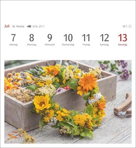 Blumenpracht Postkartenkalender 2025 - Wochenkalender mit 53 Postkarten