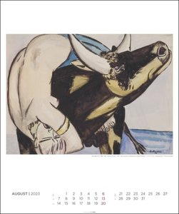 Max Beckmann Kalender 2023. Beeindruckende Werke der klassischen Moderne in einem großen Wandkalender. Hochwertiger Kunstkalender Großformat 46x55 cm.