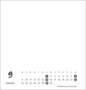 Bastelkalender 2024 weiß mittel. Blanko-Kalender zum Basteln mit extra Titelblatt für eine persönliche Gestaltung. Foto- und Bastelkalender 2024. Format 21 x 22 cm.