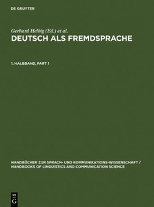 Deutsch als Fremdsprache. 1. Halbband. 1. Halbbd.