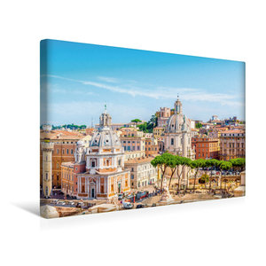 Premium Textil-Leinwand 45 cm x 30 cm quer Ausblick über Rom vom Altar des Vaterlandes