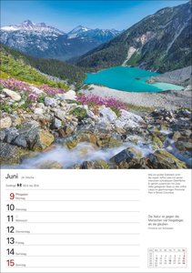 Kanada Wochenplaner 2025 - 53 Blatt mit Zitaten und Wochenchronik