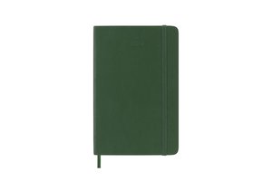 Moleskine 12 Monate Tageskalender 2024, Pocket/A6, Myrtengrün