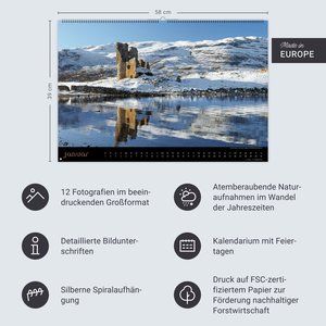 Land of Legends Kalender 2026 - Schottlands Burgen und Schlösser