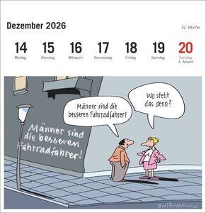 Peter Butschkow: Fahrrad unser Premium-Postkartenkalender 2026