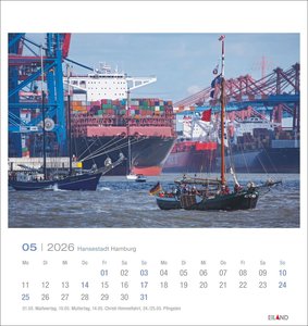 Hansestadt Hamburg Postkartenkalender 2026