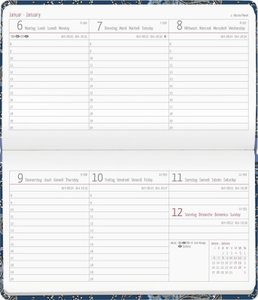 Ladytimer Pad Paisley 2025 - Taschen-Kalender 15,6x9 cm - Muster - Weekly - 128 Seiten - Notiz-Buch - Alpha Edition