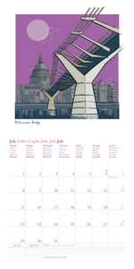 London Calling 2024 - Wand-Kalender - Broschüren-Kalender - 30x30 - 30x60 geöffnet