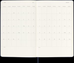 Moleskine 12 Monate Tageskalender 2025, Large/A5