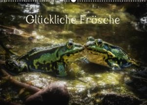 Glückliche Frösche (Wandkalender 2023 DIN A2 quer)