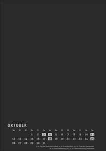 Premium-Bastelkalender schwarz A4 2026