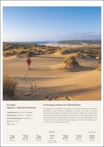 Wanderlust Wochen-Kulturkalender 2024. Fotokalender mit den schönsten Wanderwegen Deutschlands und Europas. Informativer Kalender mit Touren-Beschreibungen