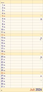 Großdruck Planer für zwei 2026