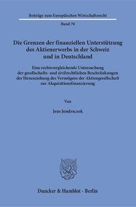 Die Grenzen der finanziellen Unterstützung des Aktienerwerbs in der Schweiz und in Deutschland.
