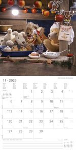 Teddy 2023 - Broschürenkalender 30x30 cm (30x60 geöffnet) - Kalender mit Platz für Notizen - Bildkalender - Wandkalender - mit herausnehmbarem Poster