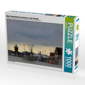 CALVENDO Puzzle Alter Fischereihafen in Cuxhaven an der Nordsee 1000 Teile Puzzle quer