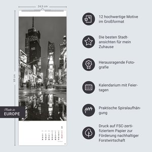 New York Vertical Kalender 2026