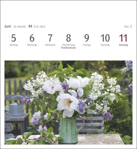 Blumenpracht Postkartenkalender 2023. Kleiner Kalender mit 53 traumhaften Fotos von Blumensträußen und Blüten. Blumen-Kalender 2023 mit Postkarten.