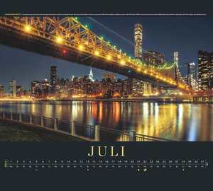 GEO: New York 2024 - Wand-Kalender - Reise-Kalender - Poster-Kalender - 50x45