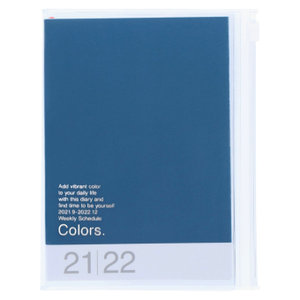 MARK\'S 2021/2022 Taschenkalender A6 vertikal, COLORS, Blue
