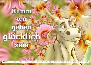 Spruchkalender - frech und bunt (Wandkalender 2021 DIN A2 quer)