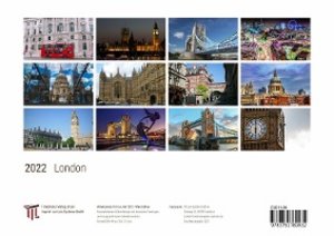 London 2022 - White Edition - Timokrates Kalender, Wandkalender, Bildkalender - DIN A4 (ca. 30 x 21 cm)