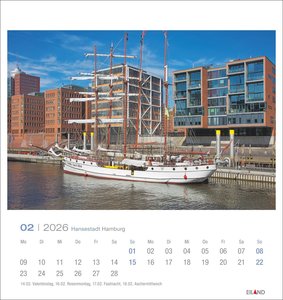 Hansestadt Hamburg Postkartenkalender 2026