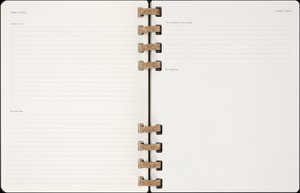 Moleskine 12 Monats Life Kalender mit Spiralbindung 2025, XL, Wochen-Monatskalender