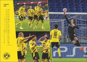 BVB Edition. Großer Wandkalender 2023. Einzigartiger Fotokalender mit allen Stars von Borussia Dortmund. Wandkalender XXL für Fußballfans. Querformat 68x49 cm