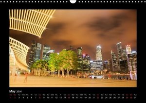 Lozinski, A: Singapore by Night 2016 - UK Version (Wall Cale