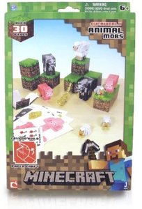 Minecraft 16701 - Papierset, Tiere, 30 Teile